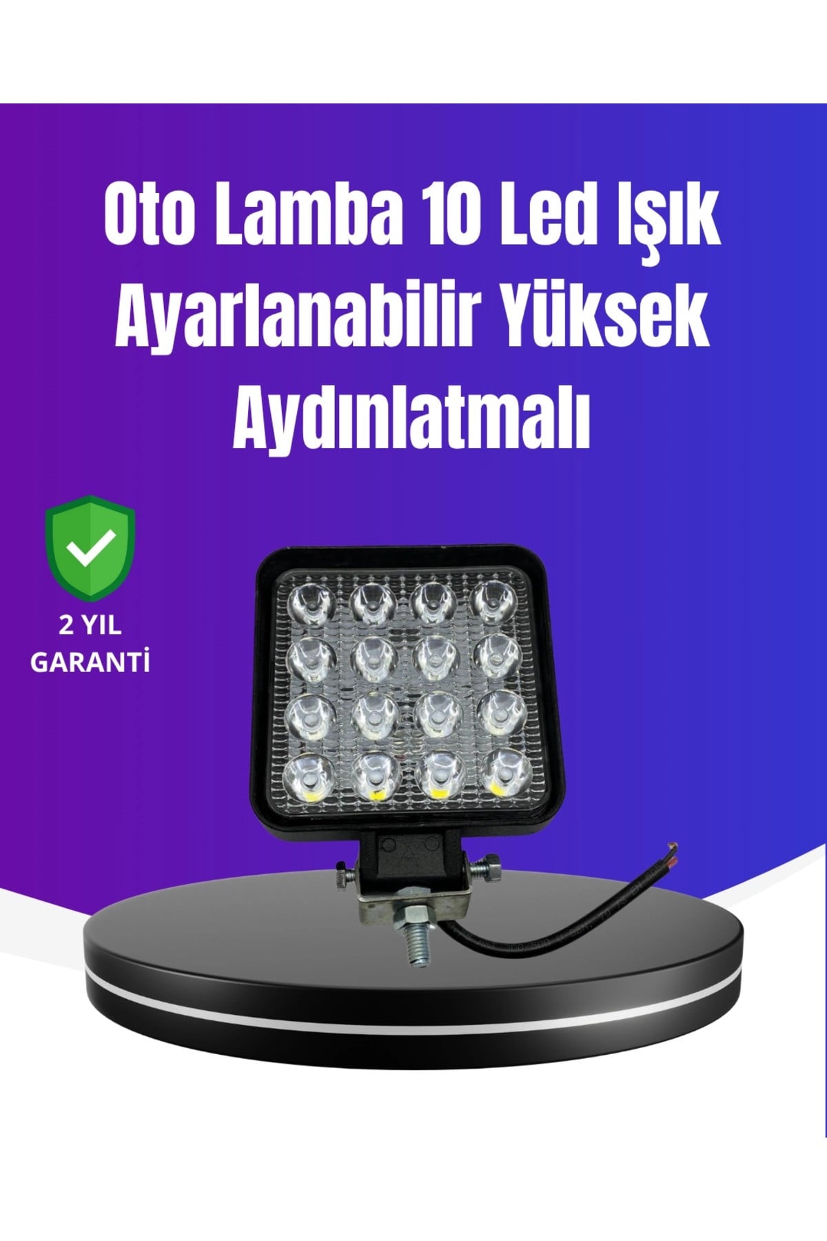 Yoğun Işık Gücüne Sahip LED Far | Traktör, Off-Road ve Kamyonet Uyumlu