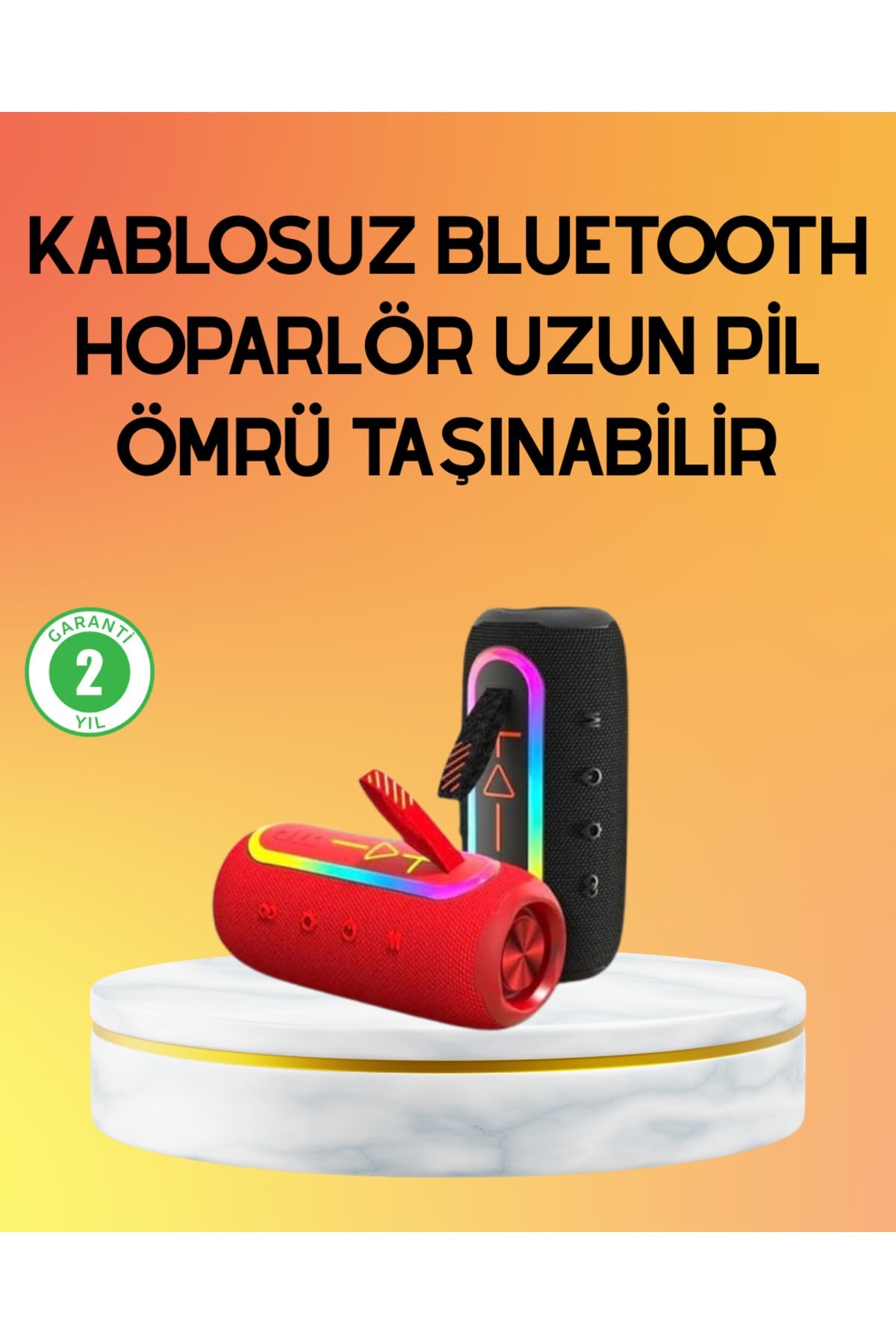 Yüksek Ses Kaliteli Kablosuz Hoparlör LED Işıklı
