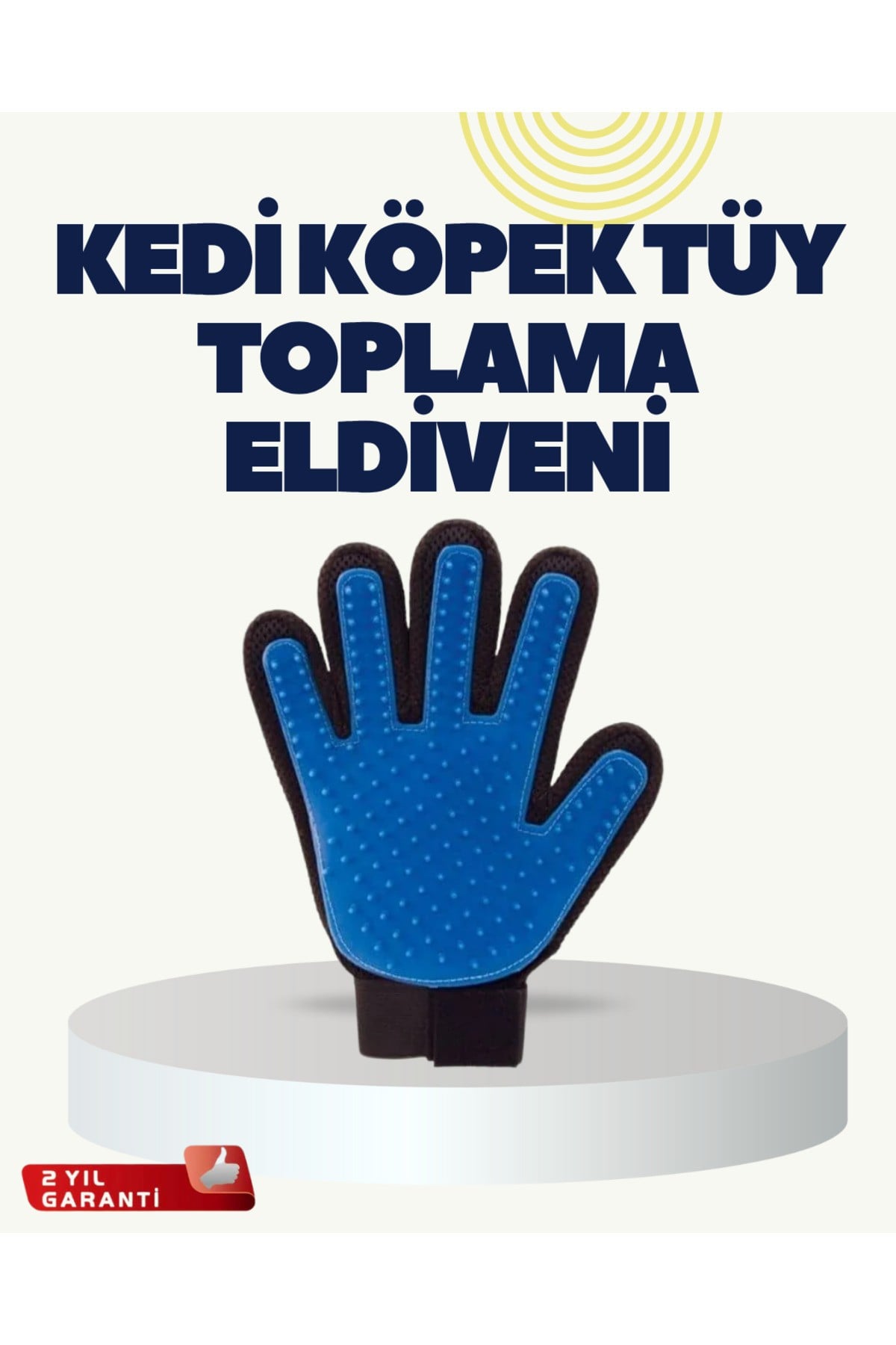 Yumuşak Silikonlu Kedi ve Köpek Tüy Toplama Eldiveni – Masaj Etkili Tüy Dökülme Önleyici