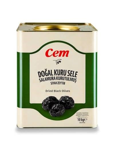 CEM SİYAH ZEYTİN SELE TENEKE 10KG (261-290)