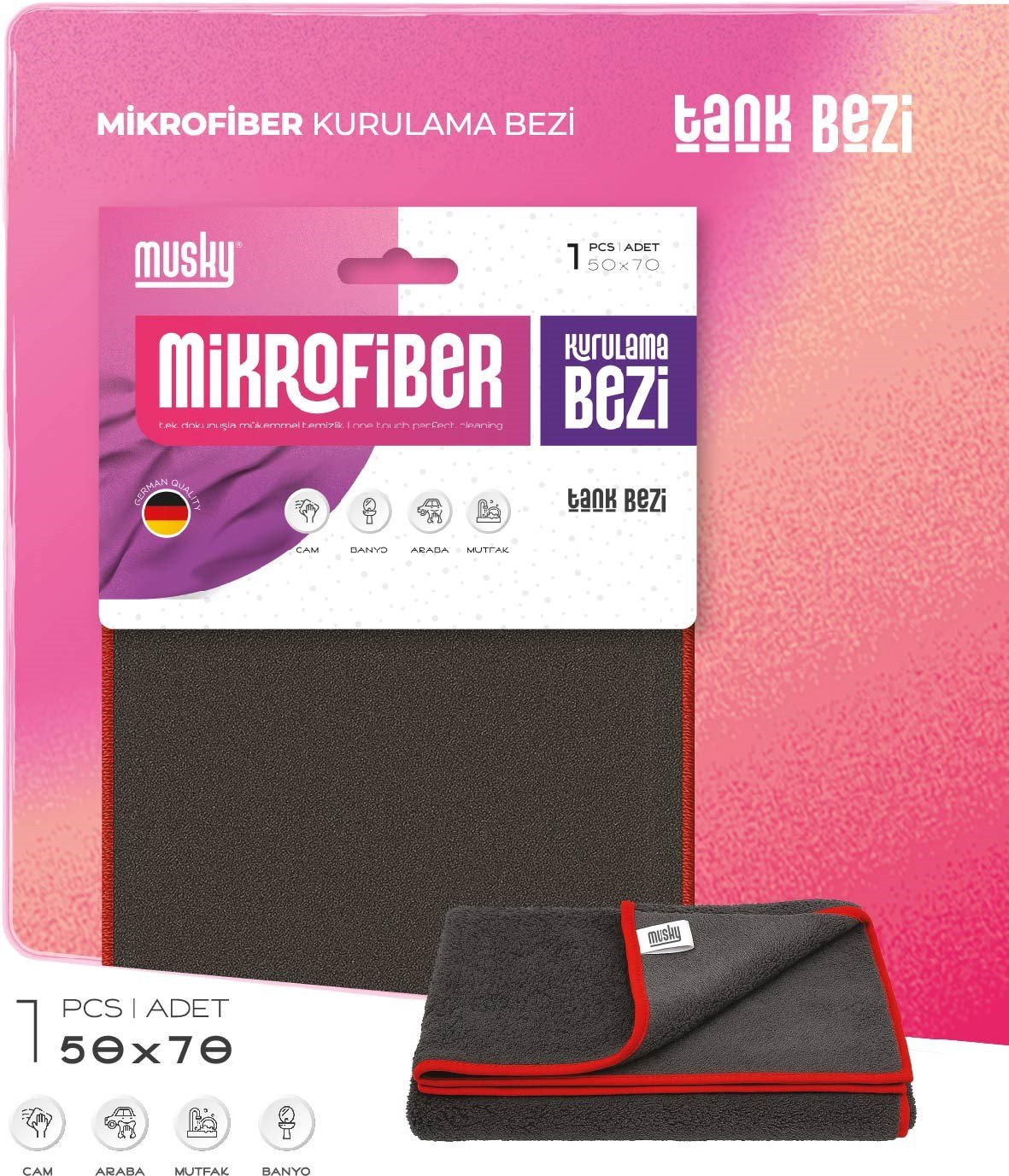 MUSKY KALIN KARTELA 50*70 MİKROFİBER