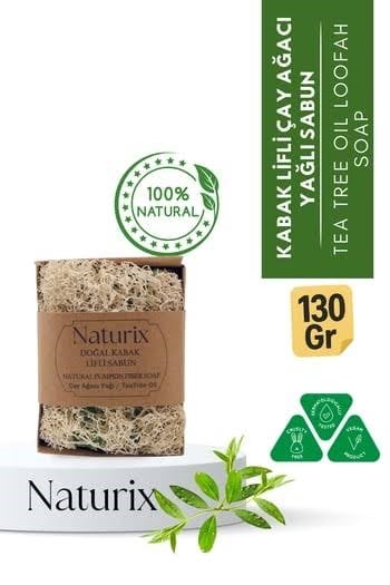 NATURİX KABAK LİFLİ SABUN ÇAY AĞACI