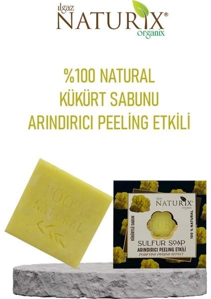 NATURİX KUTULU KÜKÜRTLÜ PEELİNG SABUN