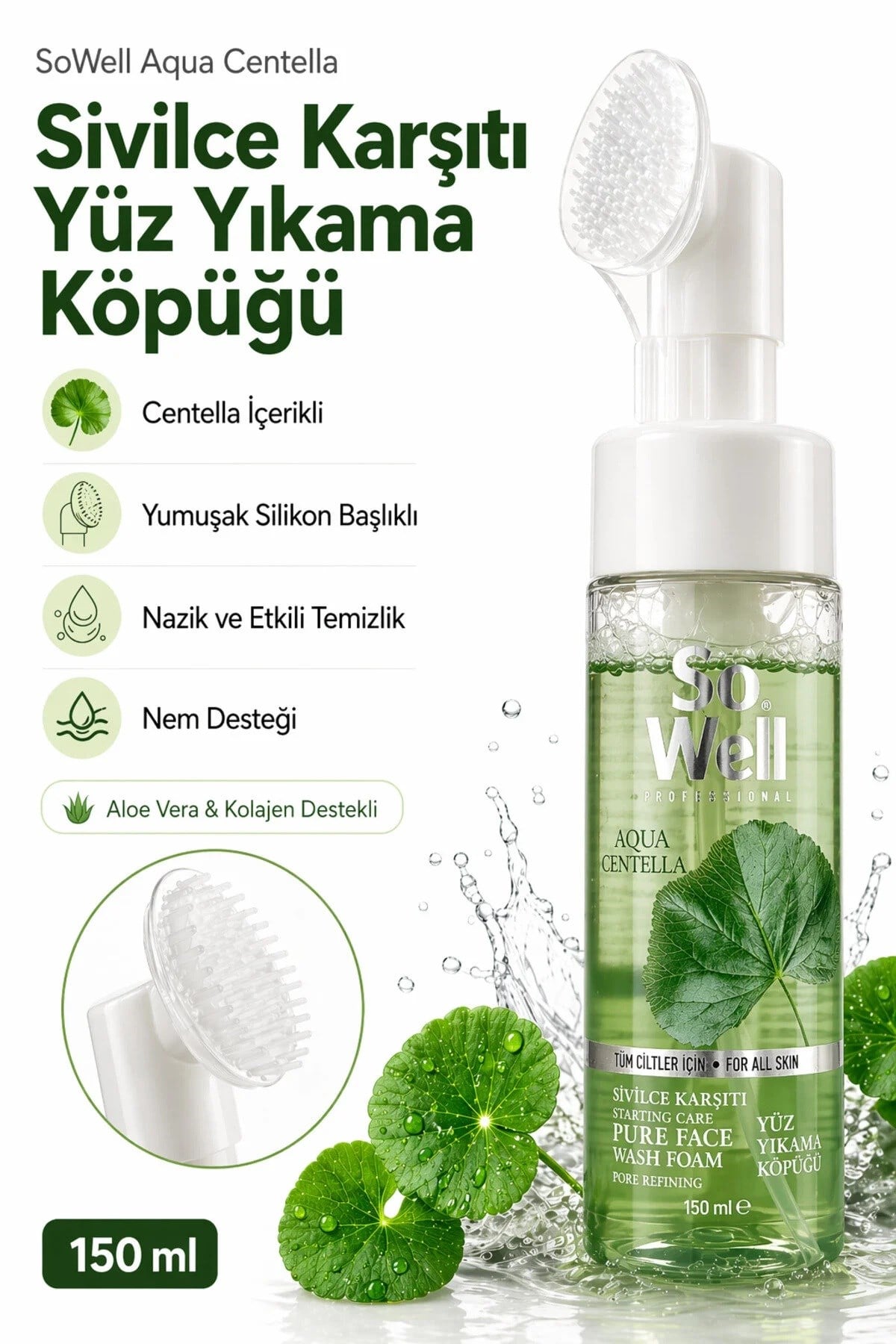 SOWELL CENTELLE YÜZ YIKAMA KÖPÜĞÜ
