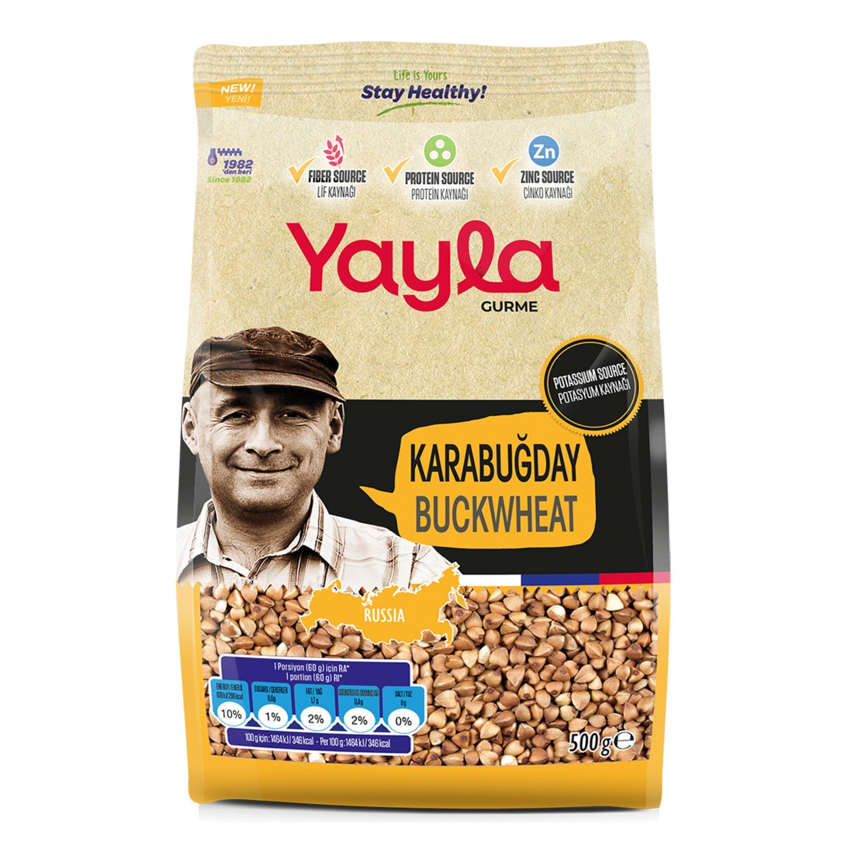 YAYLA GURME KARABUĞDAY 500GR*8