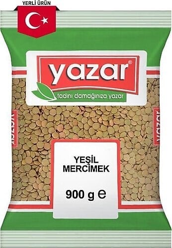 YAZAR YEŞİL MERCİMEK 900GR