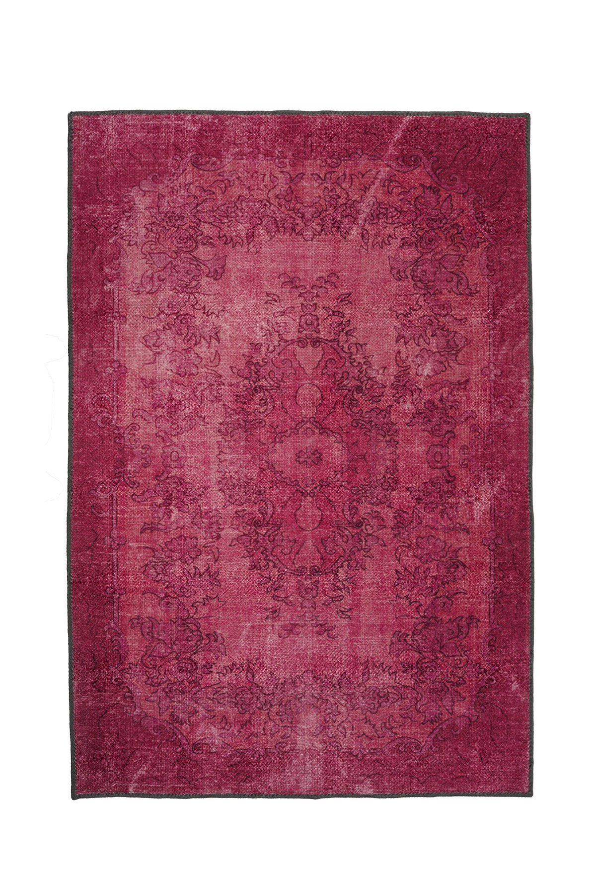 Art Deco Dijital Şönil Halı | Vintage Desenli Halı | Kaymaz Tabanlı | Makinede Yıkanabilir | OART07 160x230