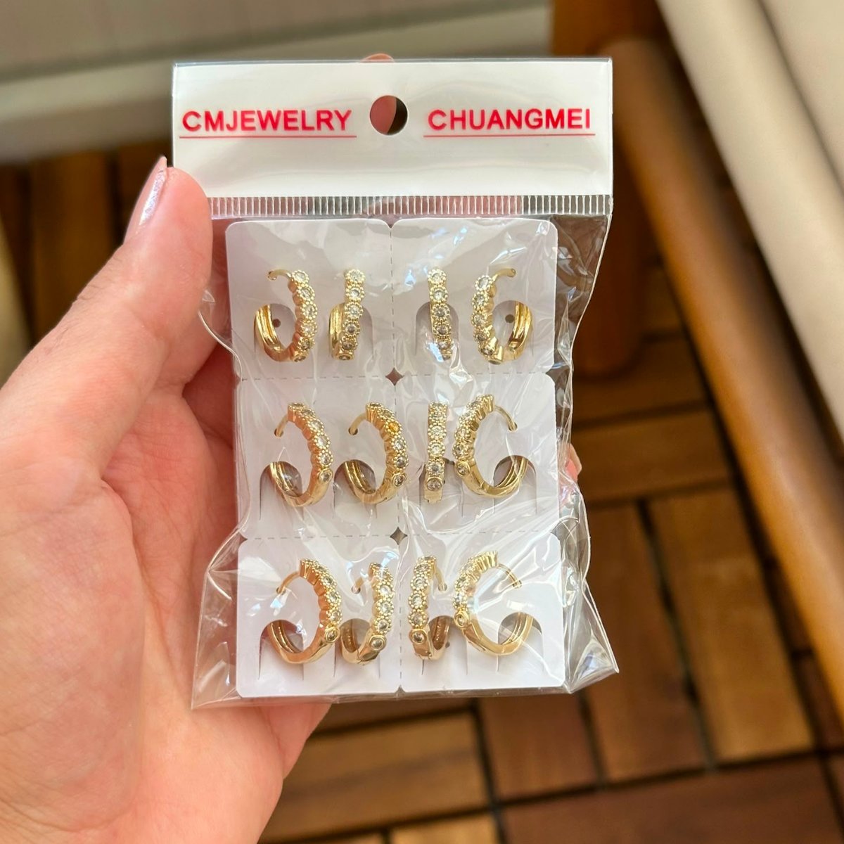 14K CM Küpe