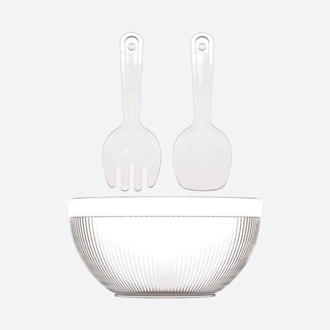  5500 ml Derin Line Kristal Chef Salata Set