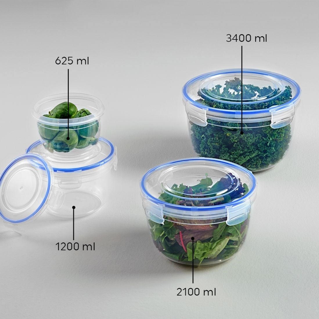 1200 ml Contalı Yuvarlak