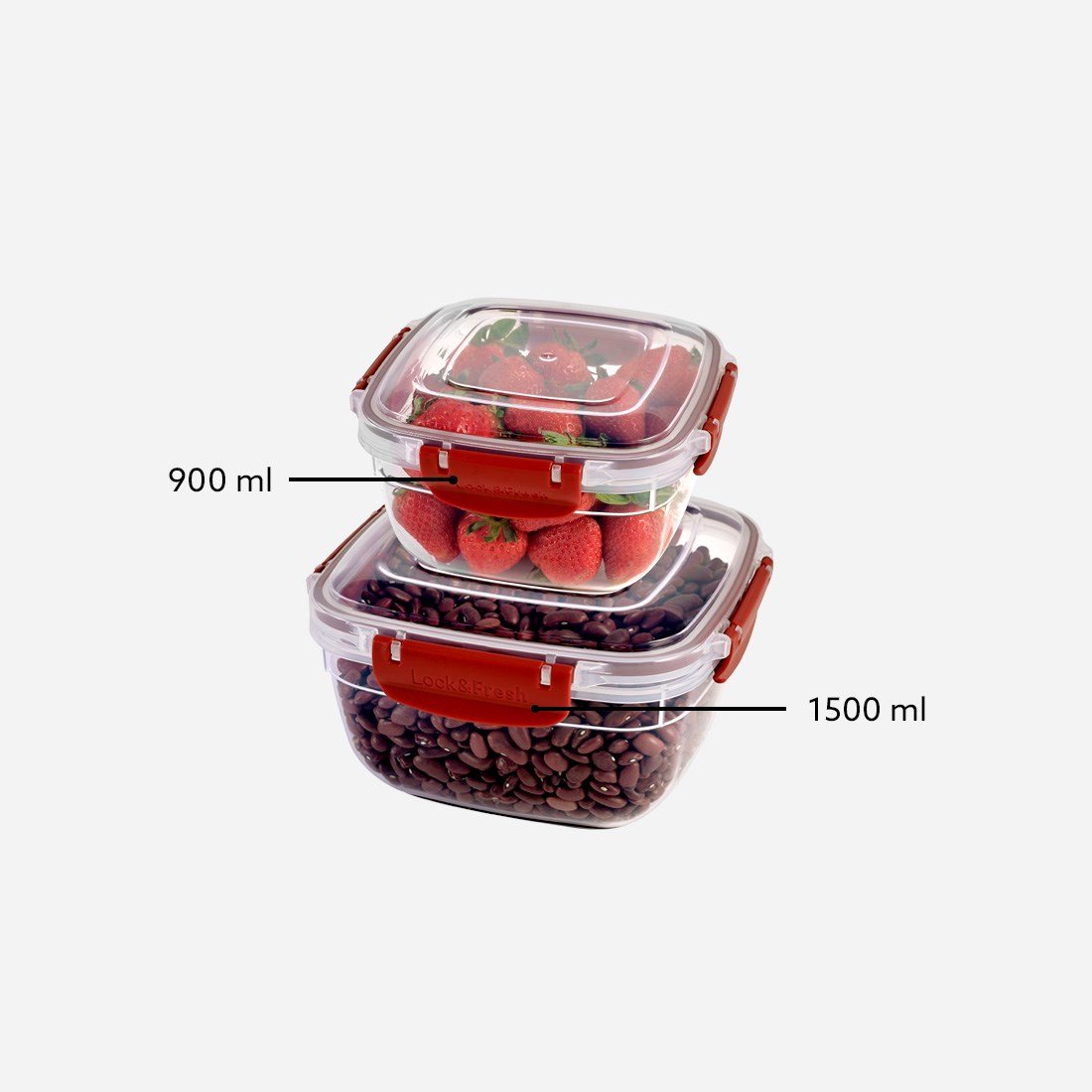 2 Parça Master Kare Set (900-1500 ml)