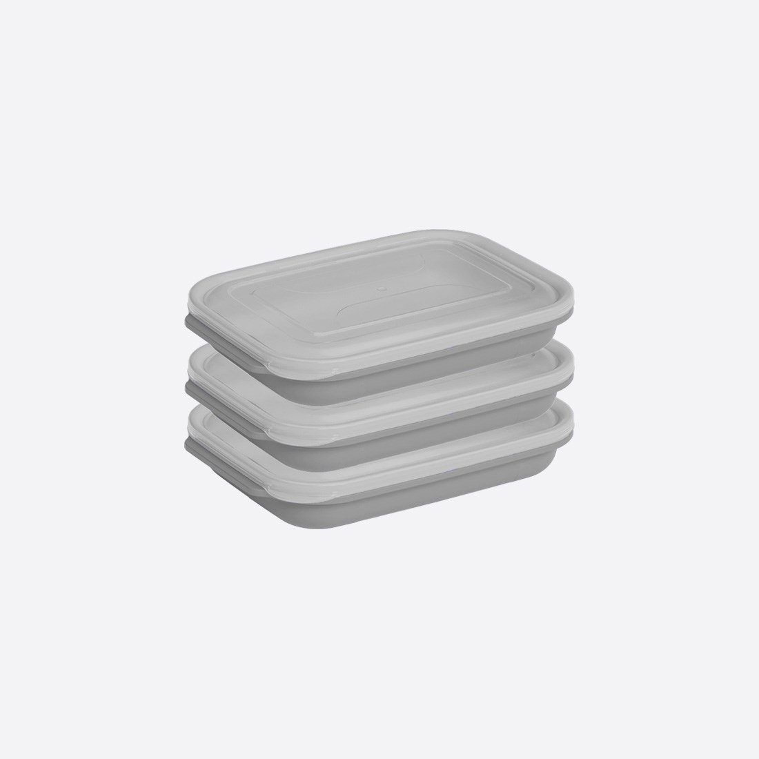 3 lü 1450 ml Dikdörtgen Easy Keep Set