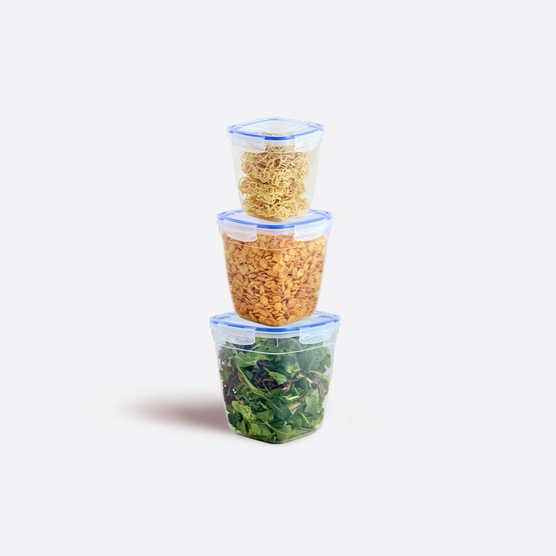3 Parça Contalı Kare Set (1900-3200-5000 ml)