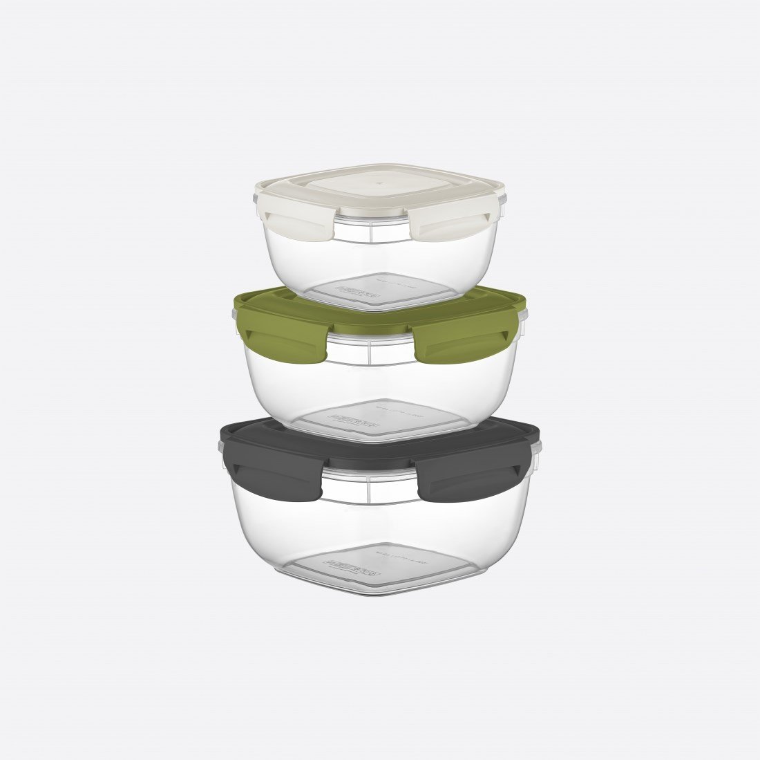 3 Parça Dikdörtgen Fresh Box Set (500-900-1500 ml)