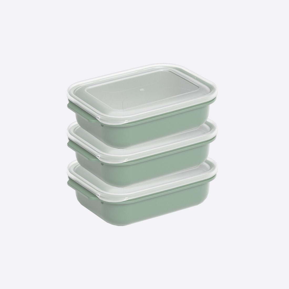 3 Parça Easy Keep Dikdörtgen Set ( 3 x 1300 ml )