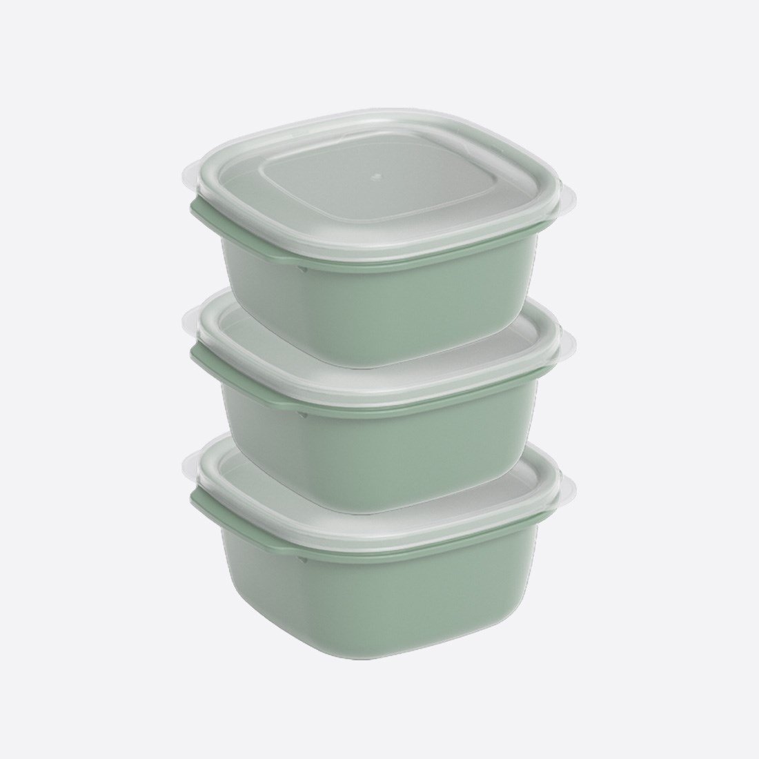 3 Parça Easy Keep Kare Set (3 x 2200 ml)