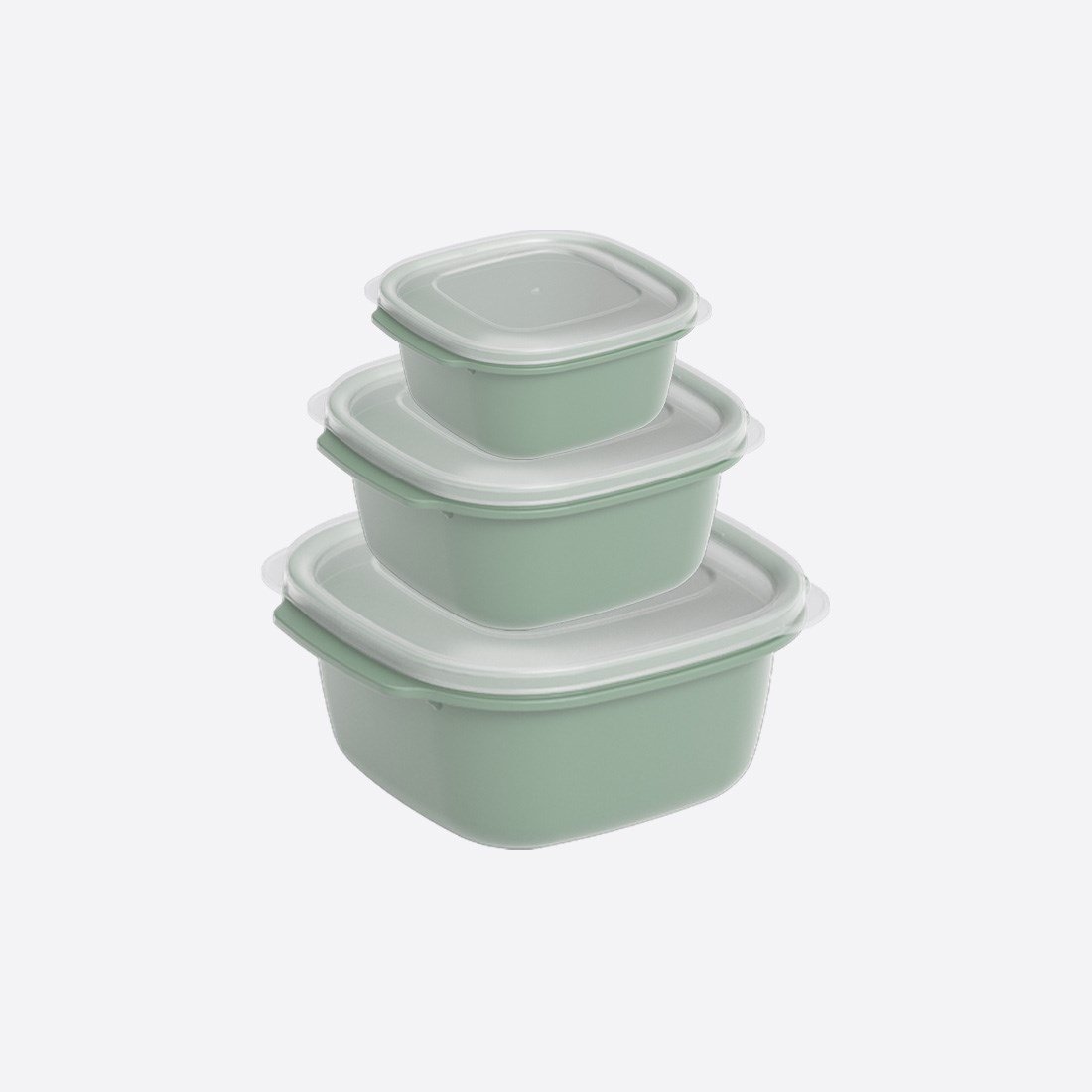 3 Parça Easy Keep Kare Set (550 x 1100 x 2200 ml)