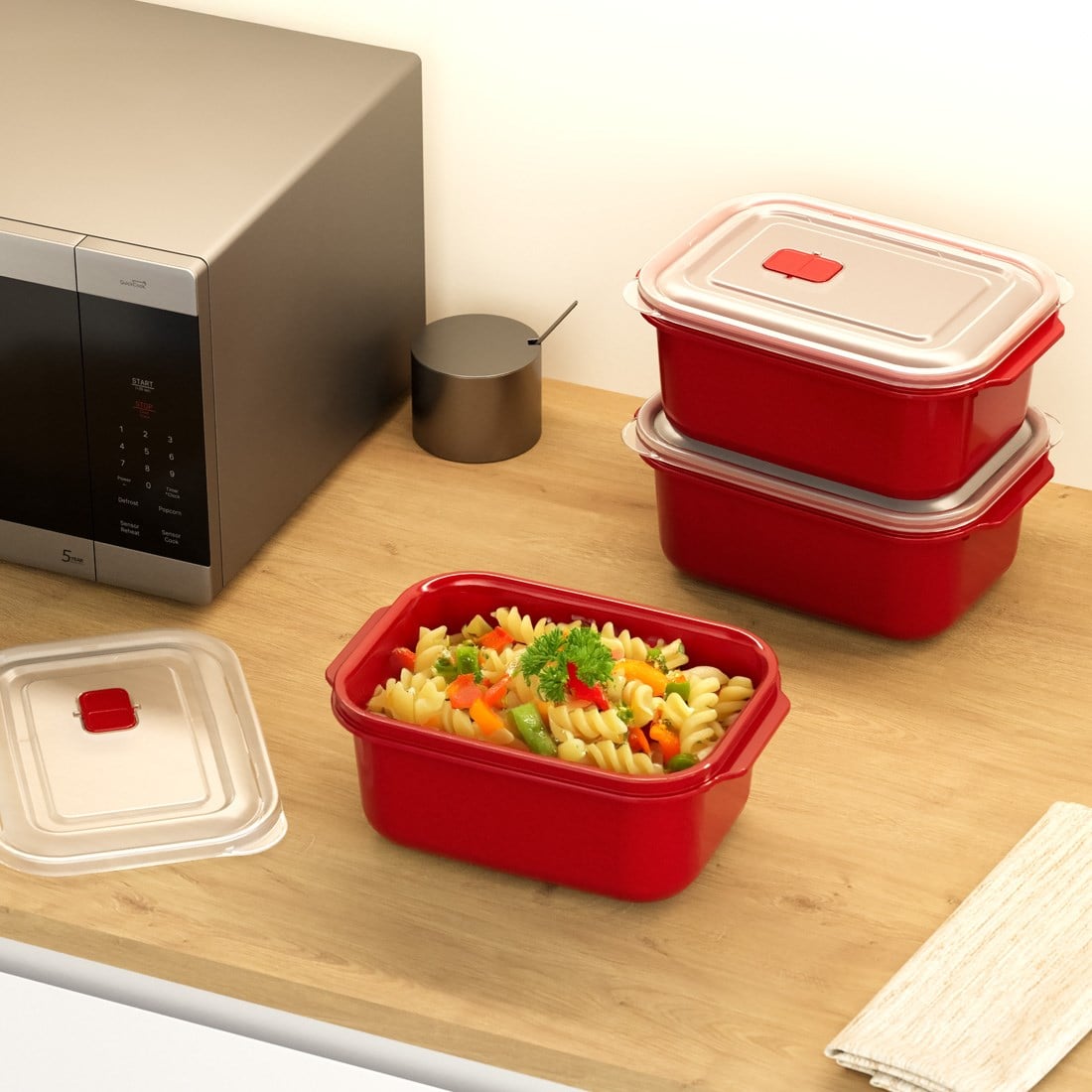 3 Parça Heat'n Go Dikdörtgen Set ( 3 x 2000 ml )