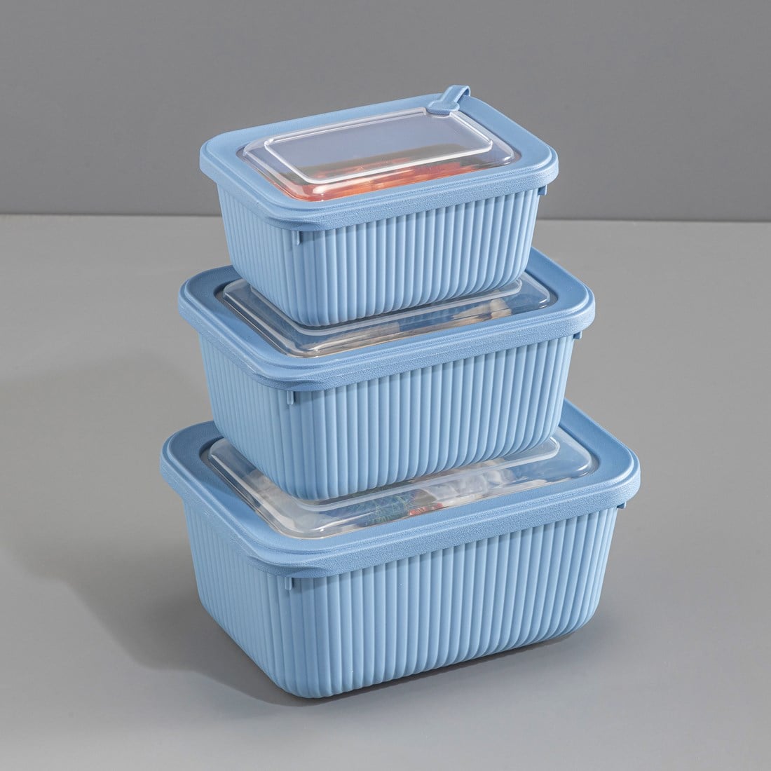 3 Parça MicroLine Dikdörtgen Set ( 1100-1800-3000 ml )