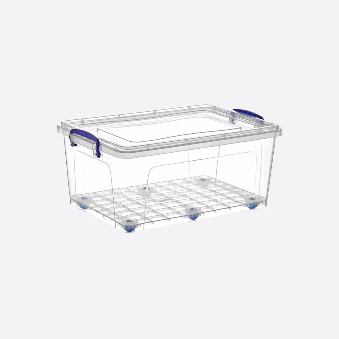 30 L Tekerlekli Clear Box