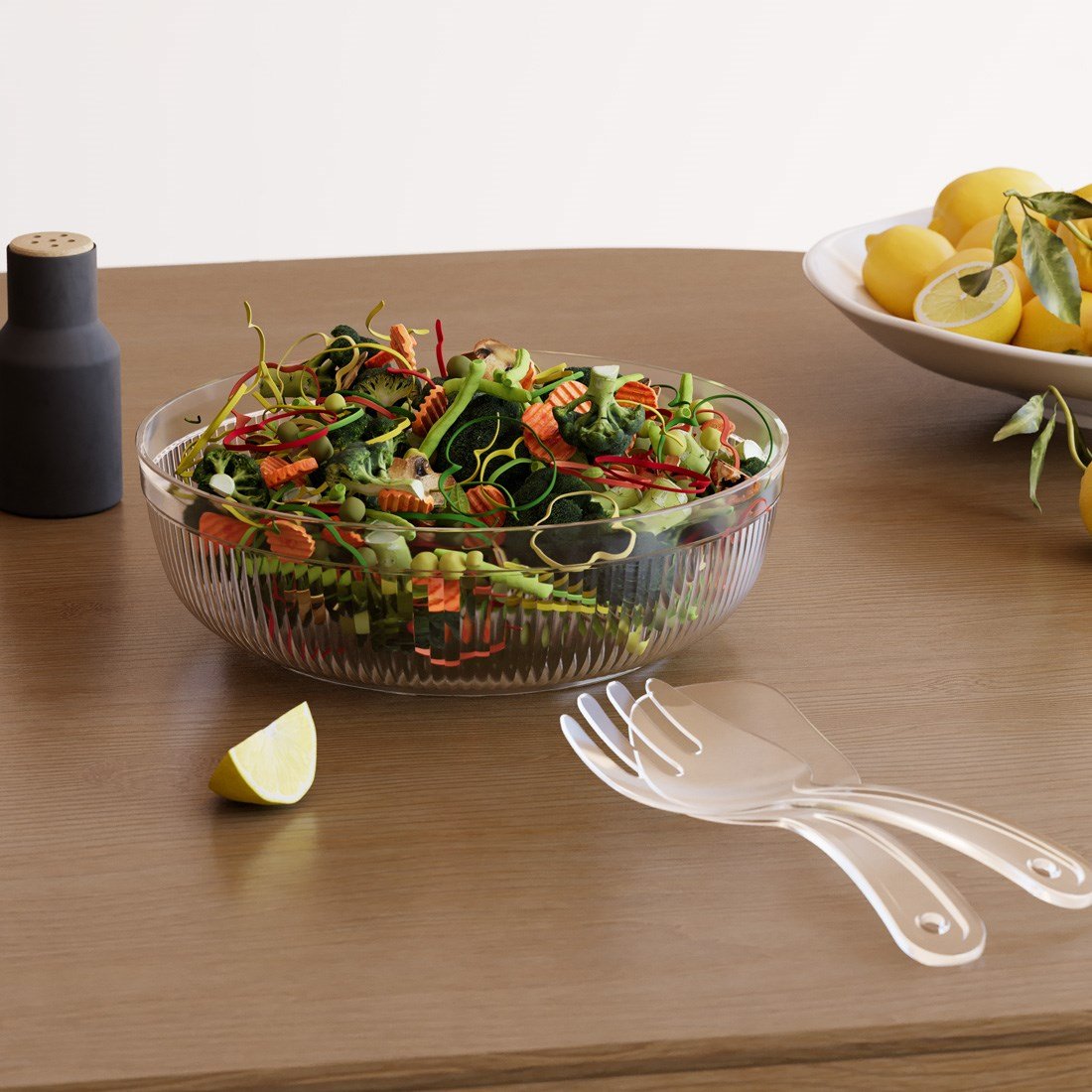 3000 ml Line Kristal Salata Set