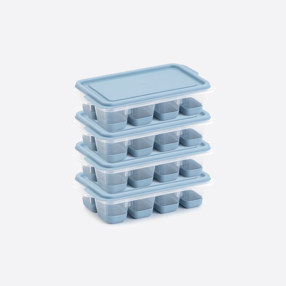 4 lü Mini Kapaklı Silikon Buzluk