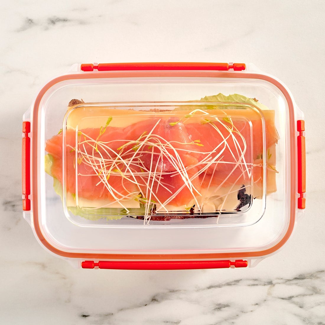4 Parça Master Dikdörtgen Set (550-1000-1800-3000 ml)