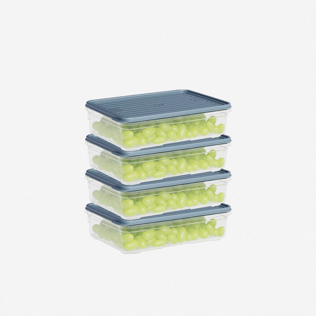 4 Parça Smart Saklama Kabı Set (4 x 1100 ml)