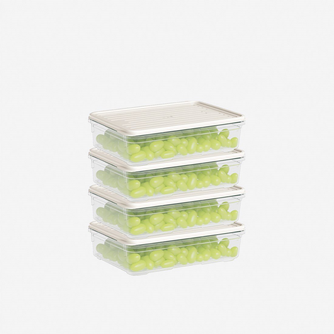 4 Parça Smart Saklama Kabı Set (4 x 1100 ml)