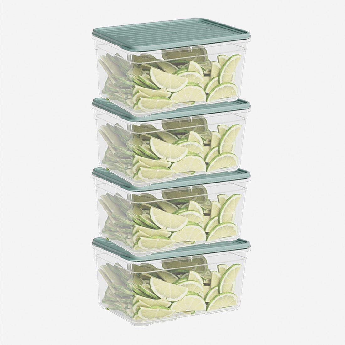 4 Parça Smart Saklama Kabı Set (4 x 2100 ml)