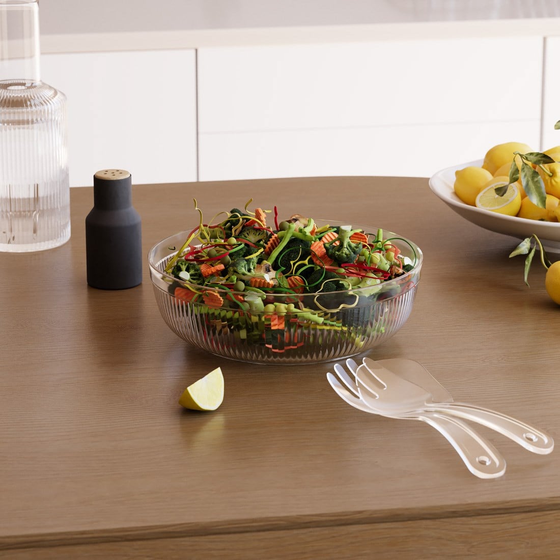 4000 ml Line Kristal Salata Set