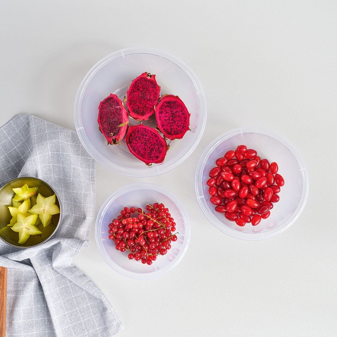 4,5 L Şeffaf Yuvarlak Badya