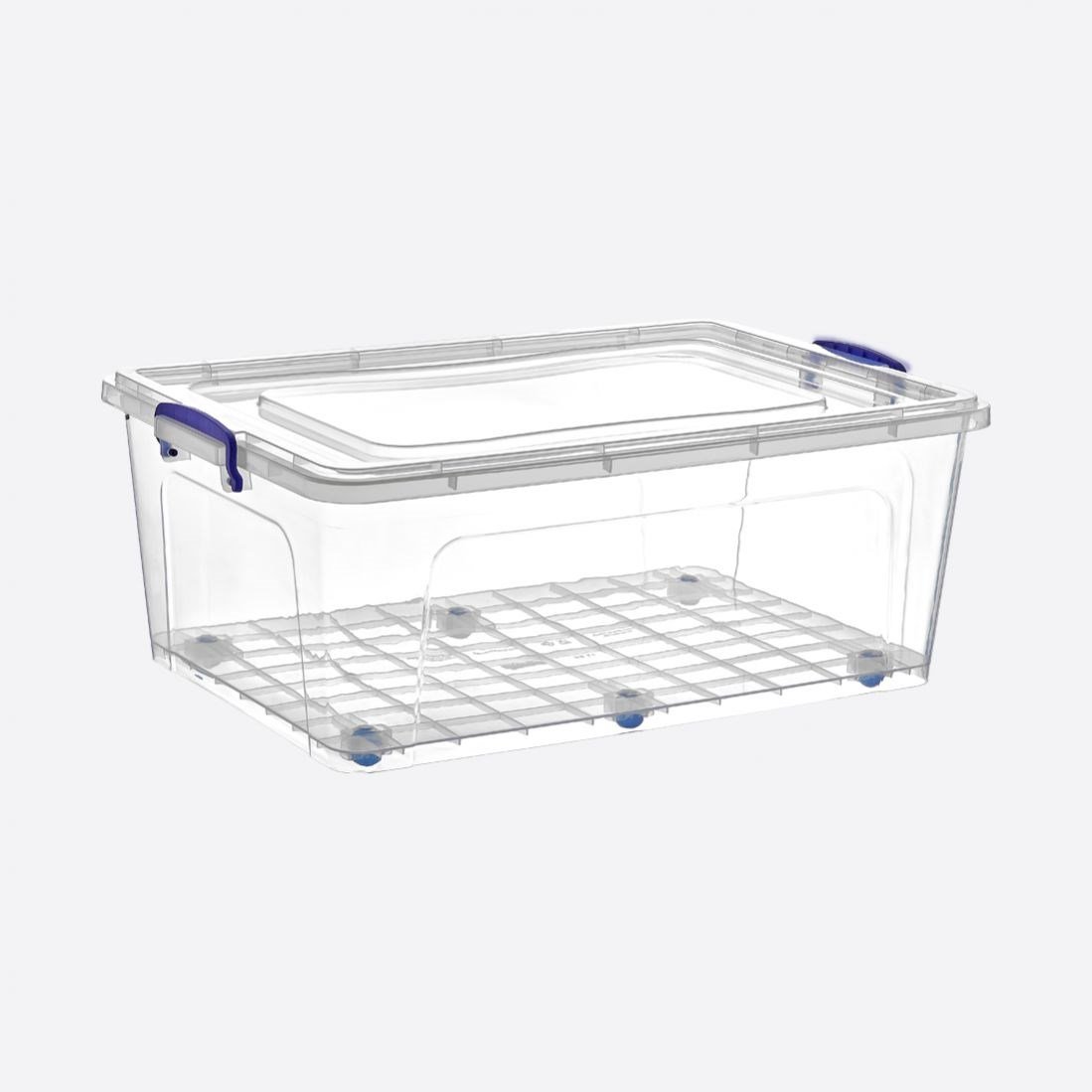 58 L Tekerlekli Clear Box