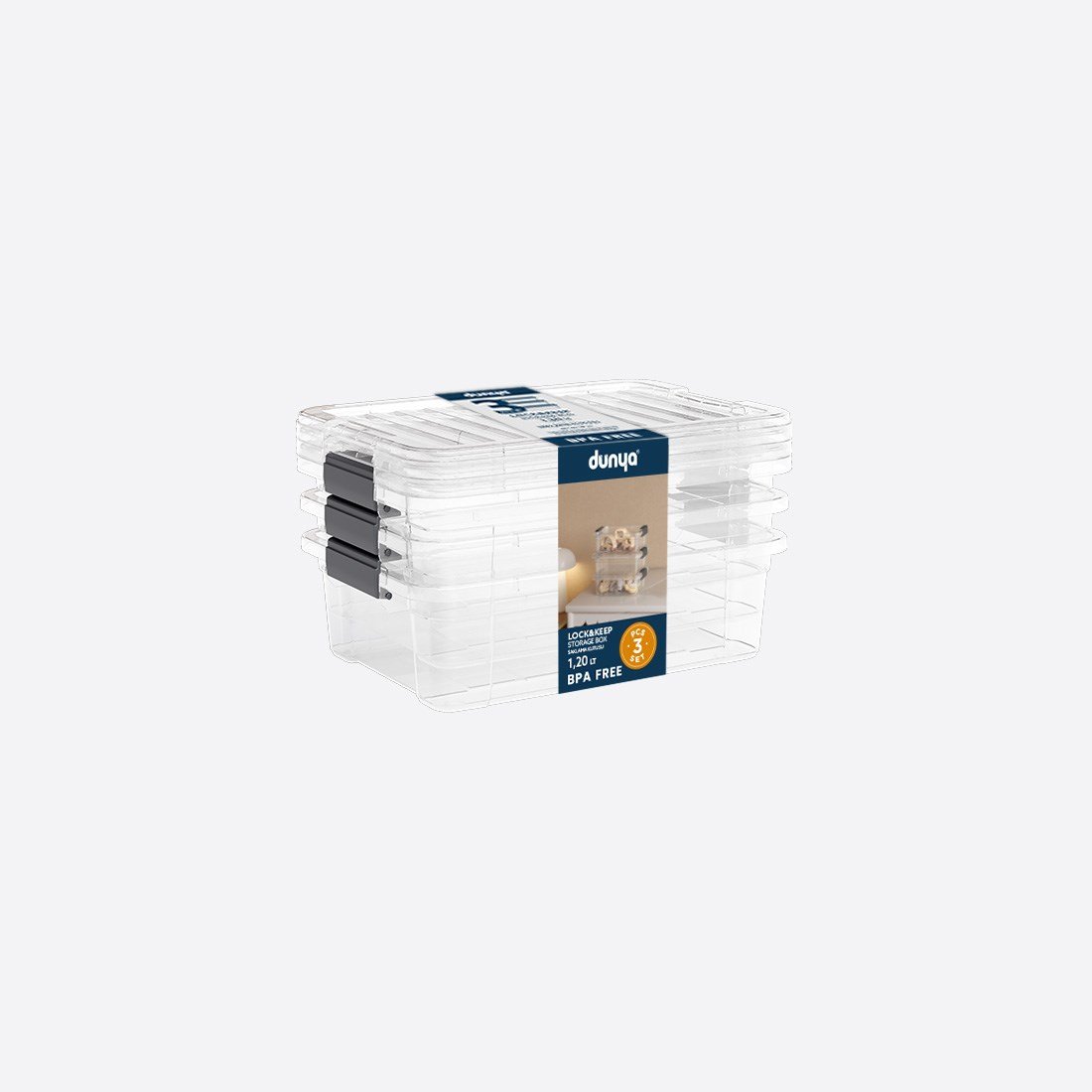 Lock&Keep Box 1,20 L X 3 Set