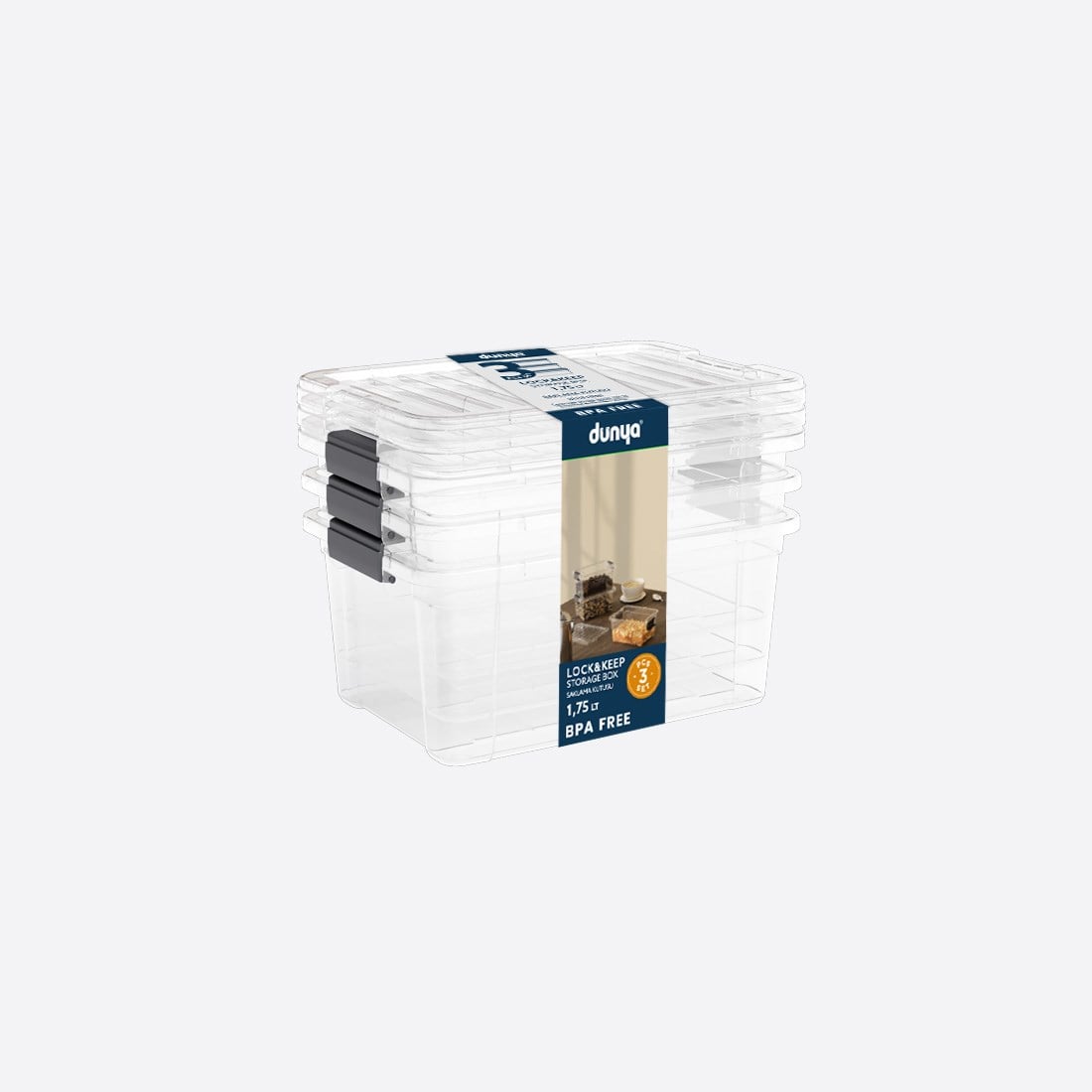 Lock&Keep Box 1,75 L X 3 Set