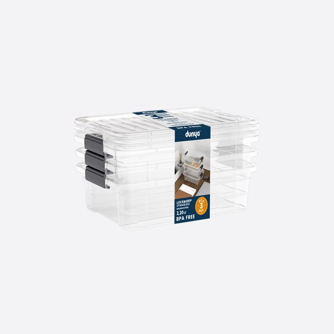 Lock&Keep Box 2,2 L X 3 Set