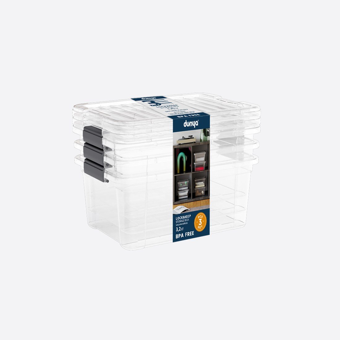 Lock&Keep Box 3,2 L X 3 Set