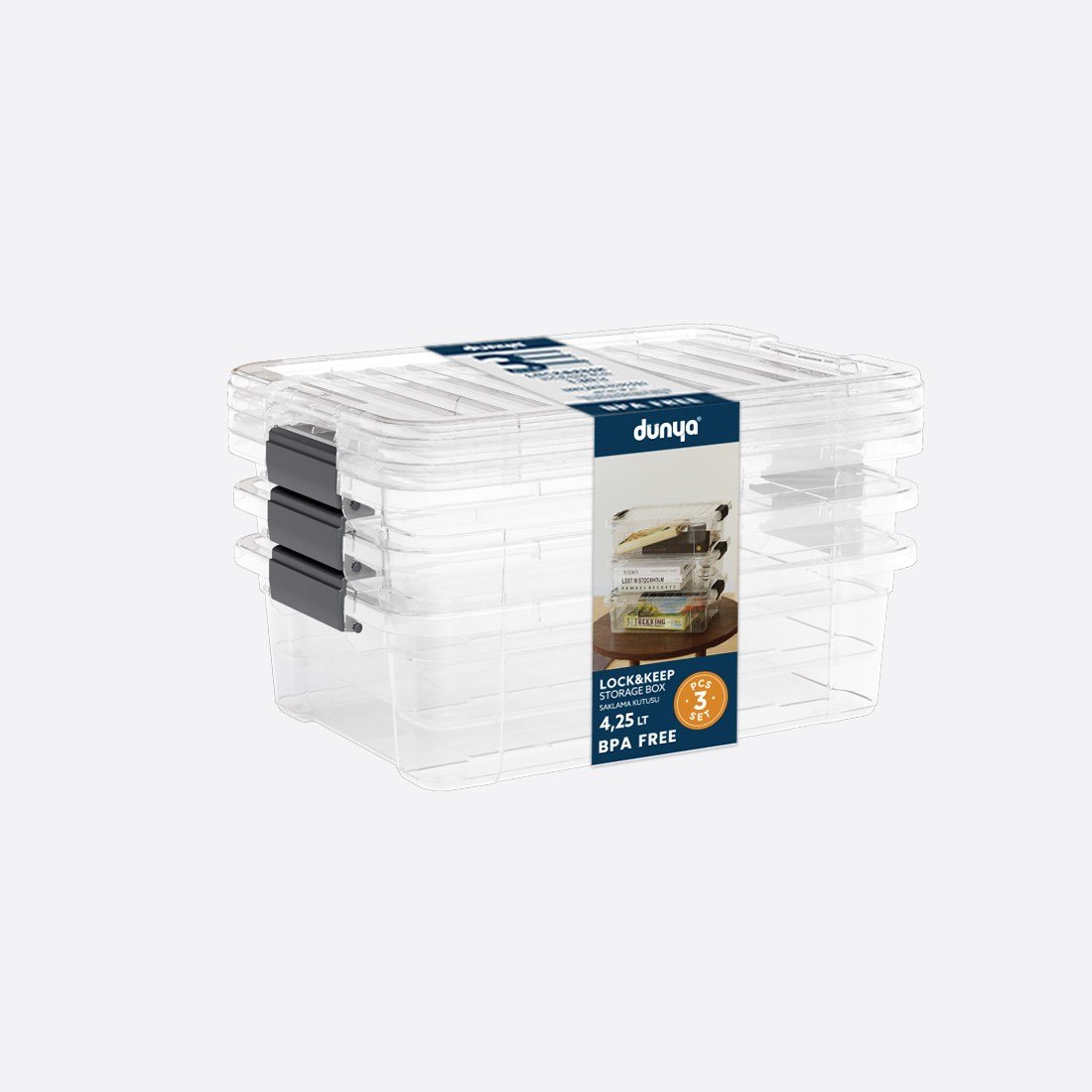 Lock&Keep Box 4,25 L X 3 Set