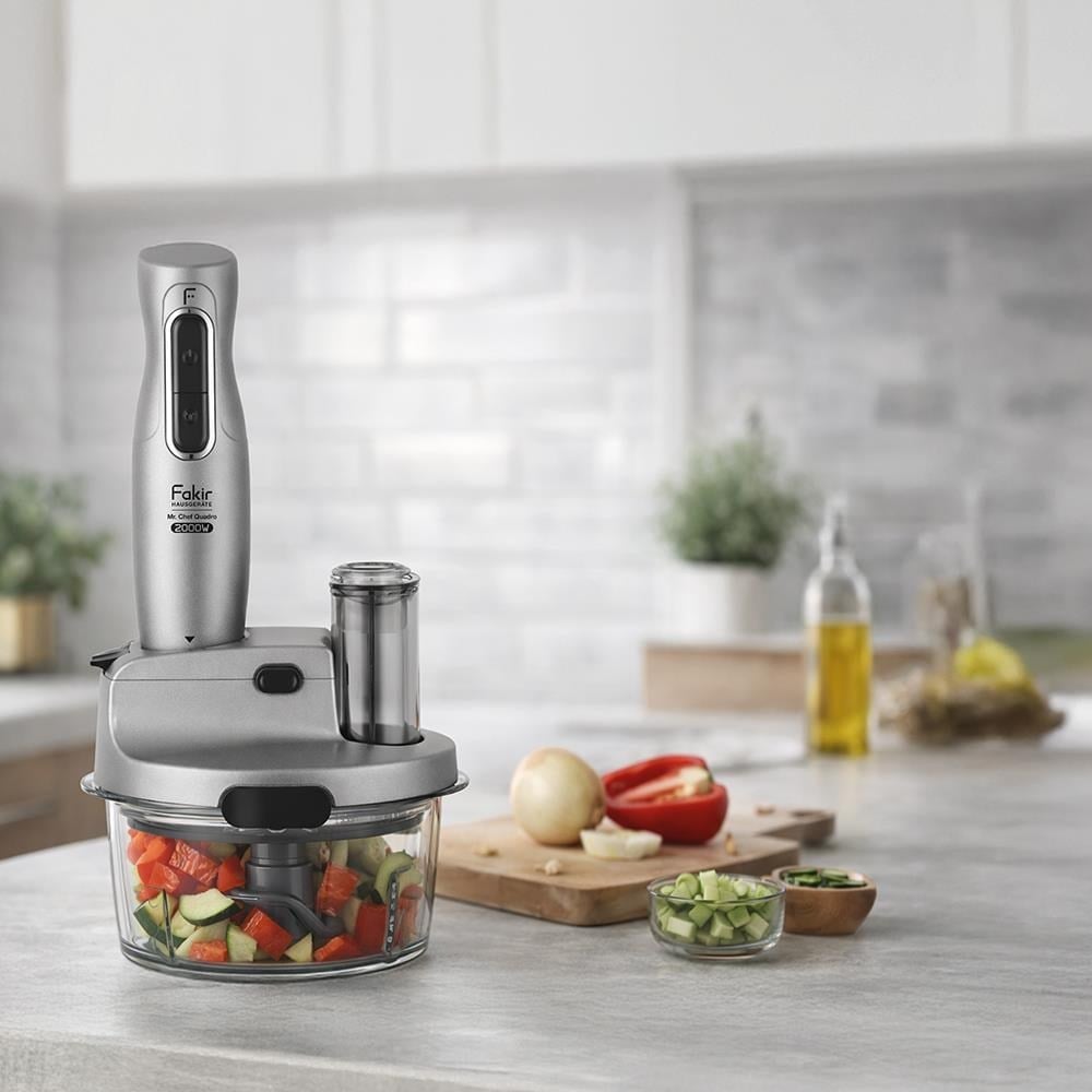 FAKIR Mr.Chef Quadro 2000W Yeni Dişli Cam Blender Silver