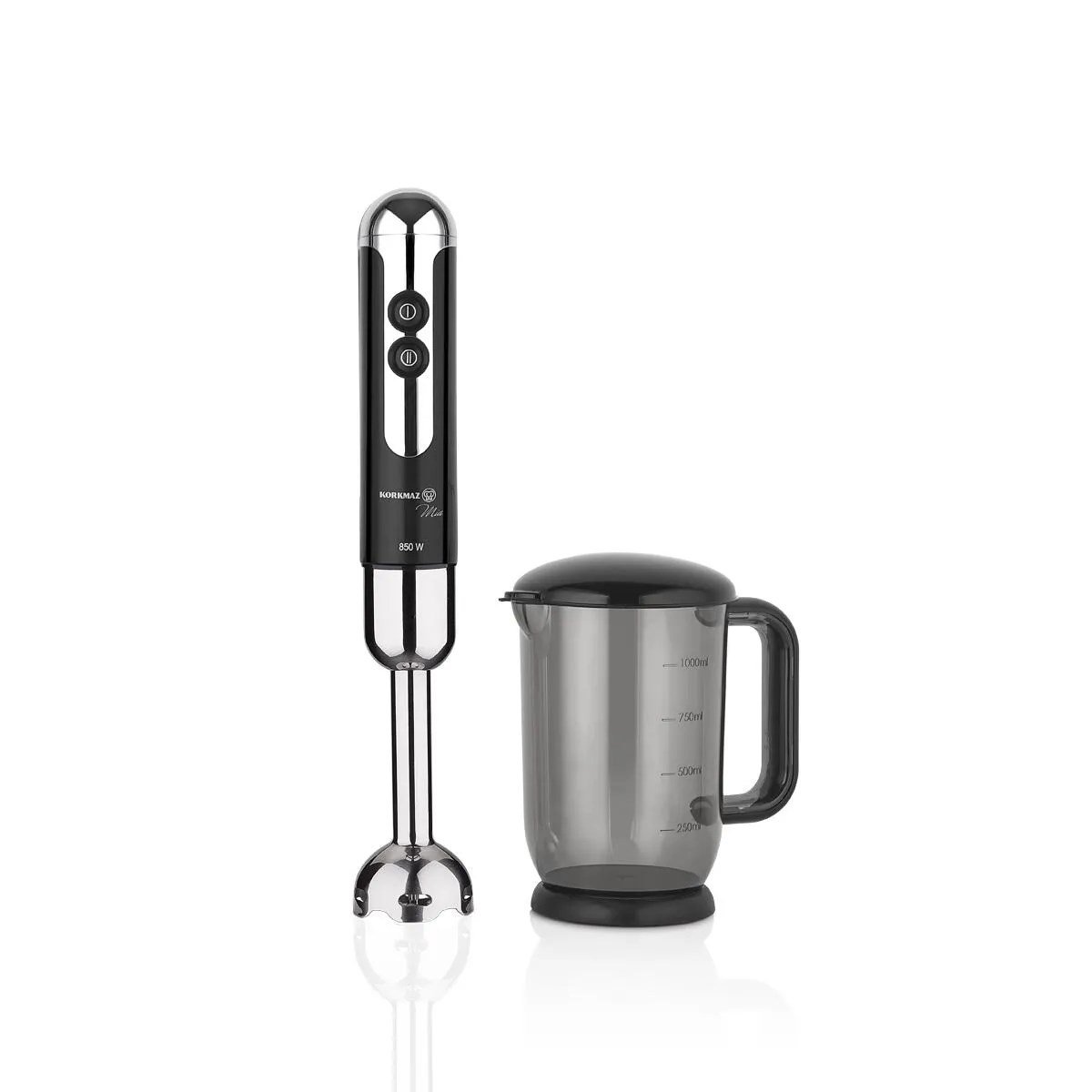KORKMAZ Mia Duo Siyah Krom Blender Set A446-10