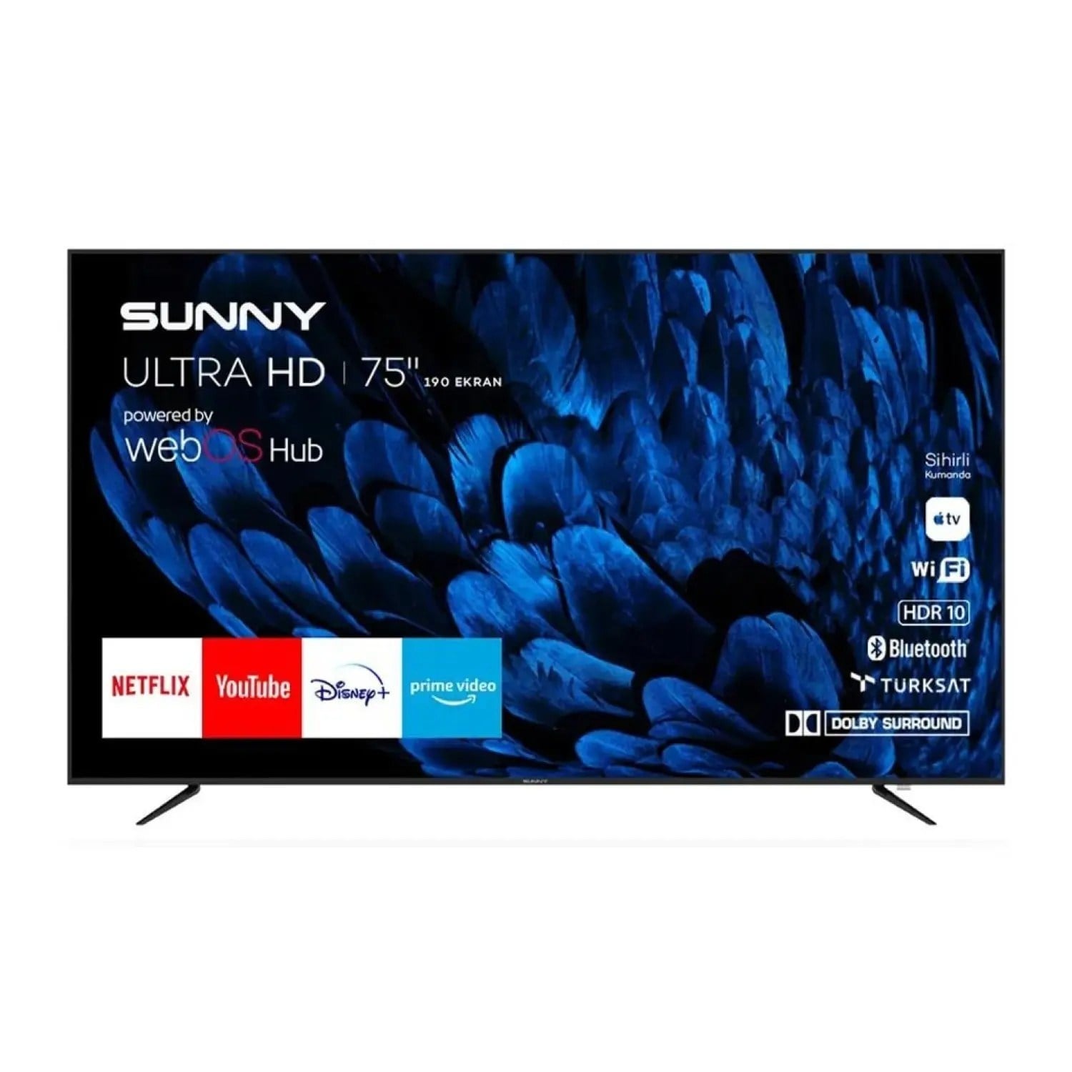 SUNNY SN75LDBF252-LEDM-W02M 75'Webos Led TV