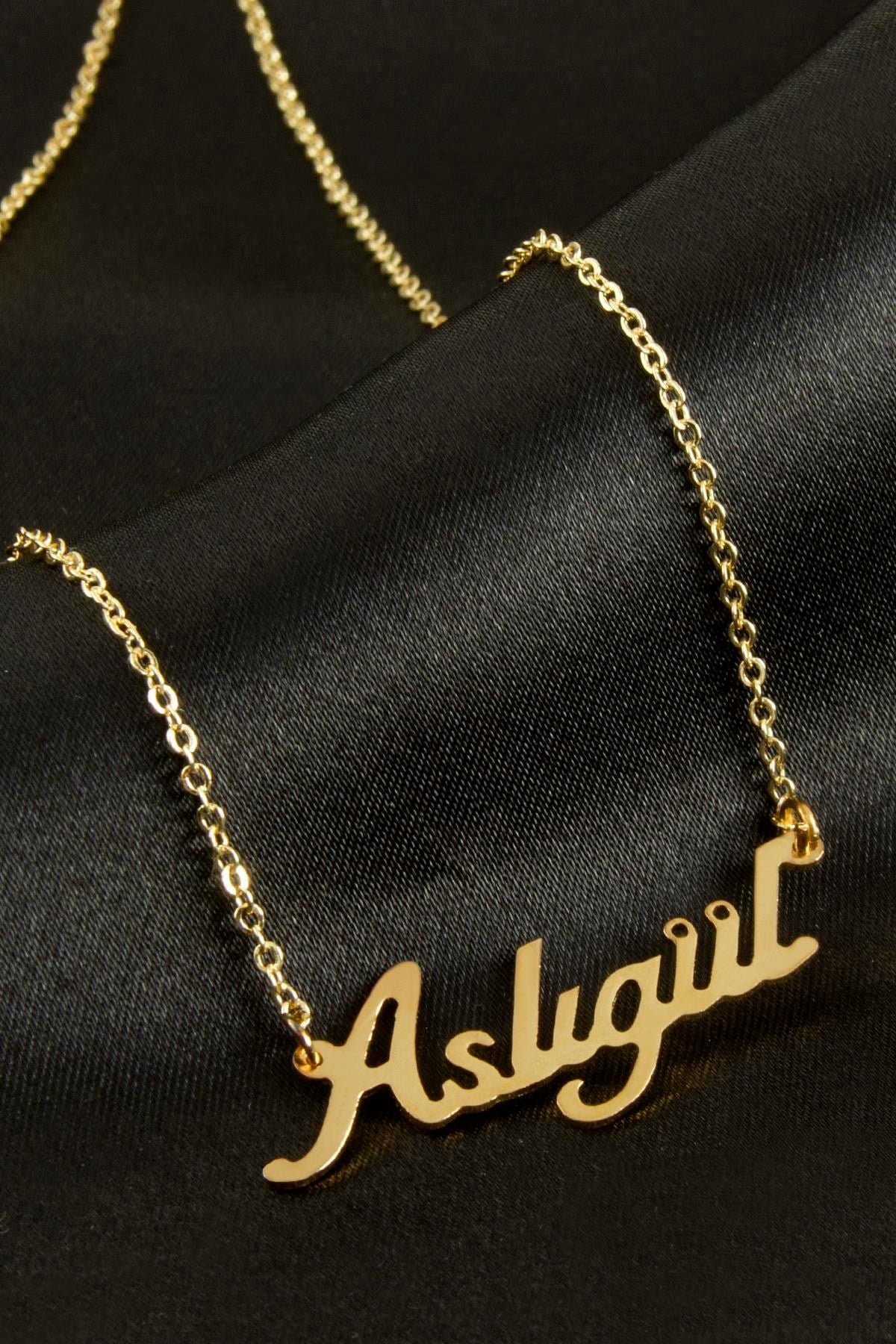 Aslıgül İsimli Kolye (Kişiye Özel)