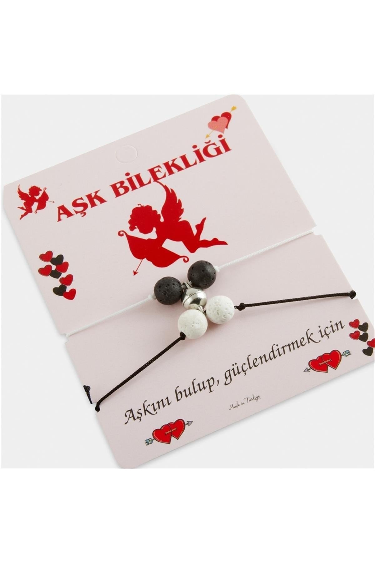 Doğaltaşlı Mıknatıslı İp Bileklik