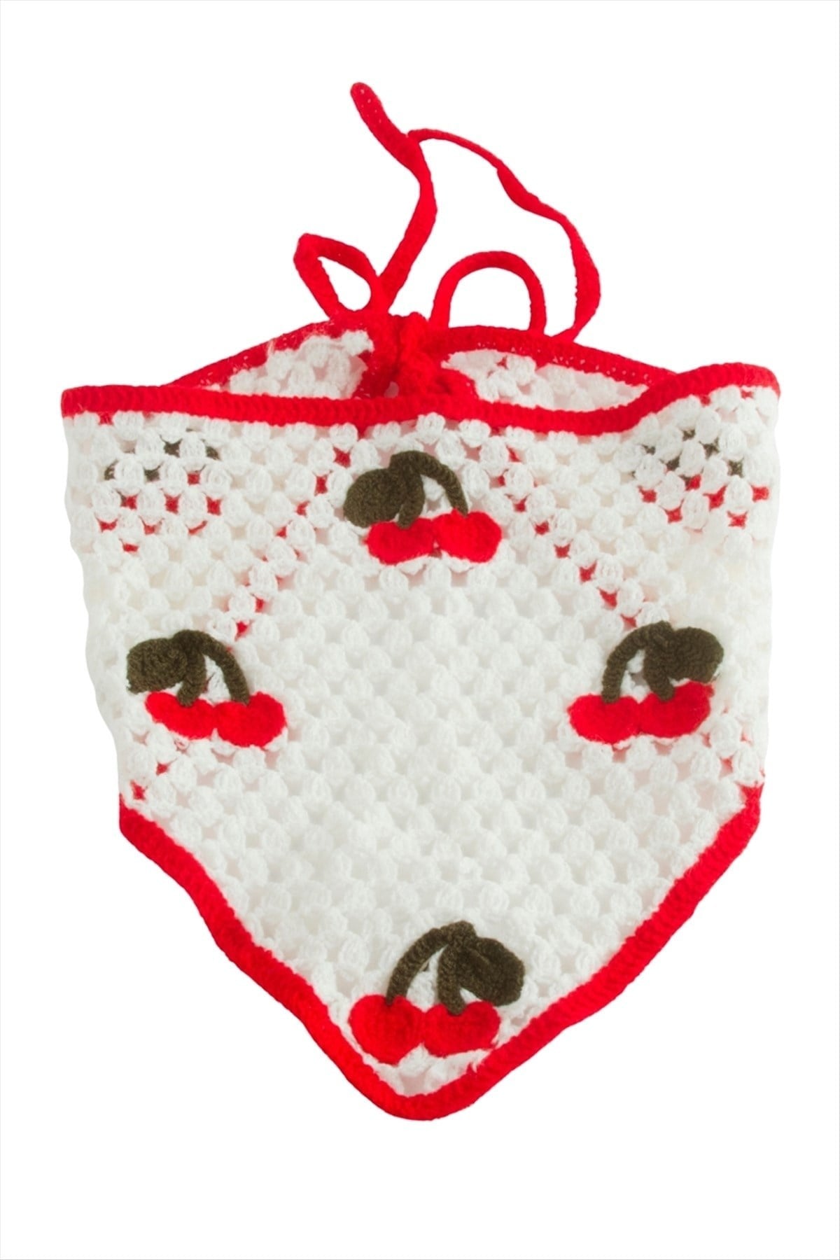 Kiraz Örme Bohem Bandana