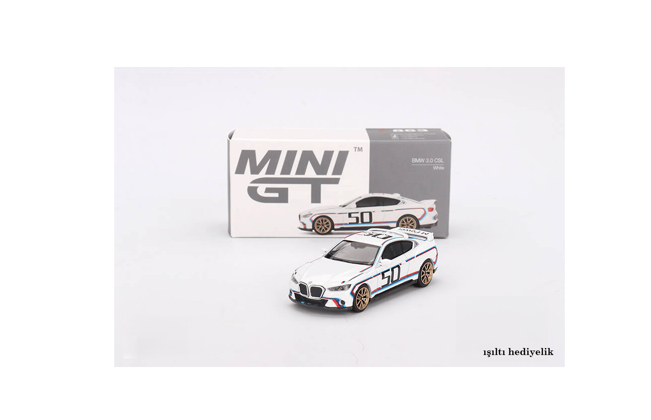 Mini GT 1/64 BMW 3.0 CSL White
