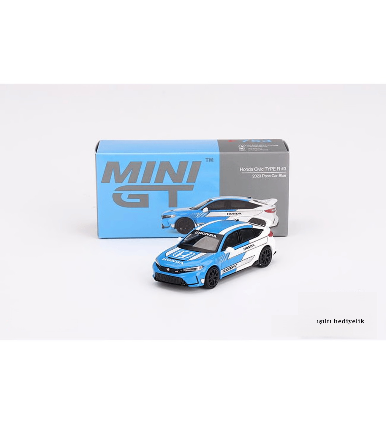 Mini GT Honda Civic Type R #3 2023 Pace Car Blue