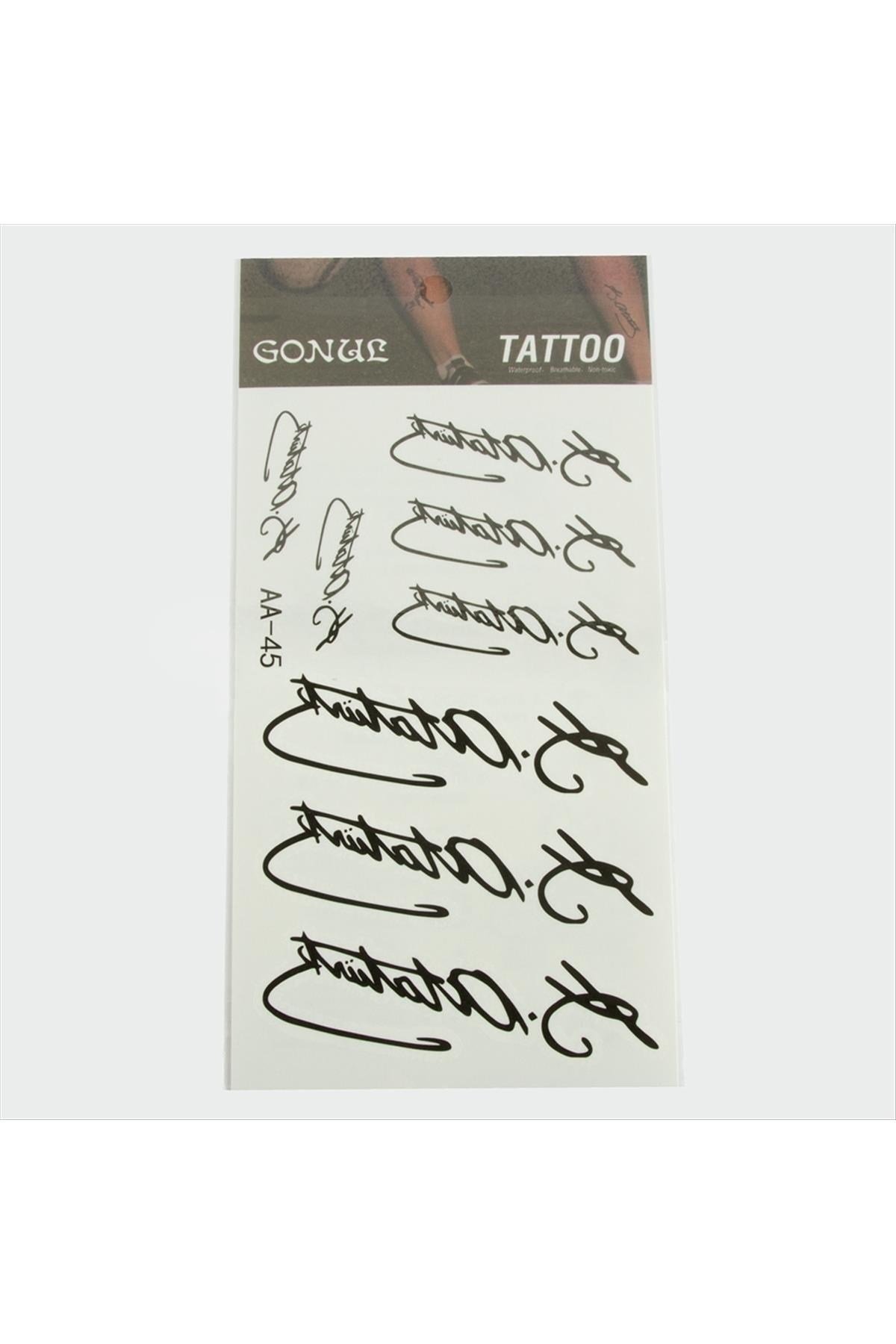 Mustafa Kemal Atatürk Tattoo Dövme Sticker
