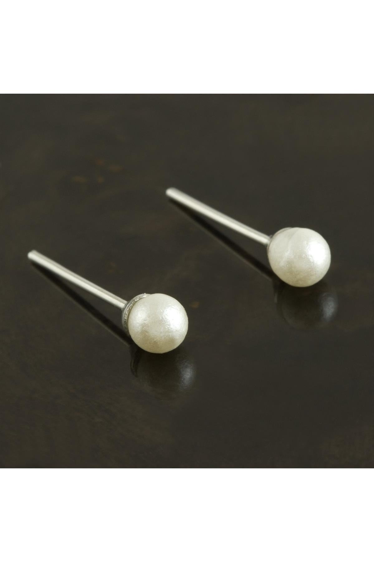 Top İncili Küpe 4 mm