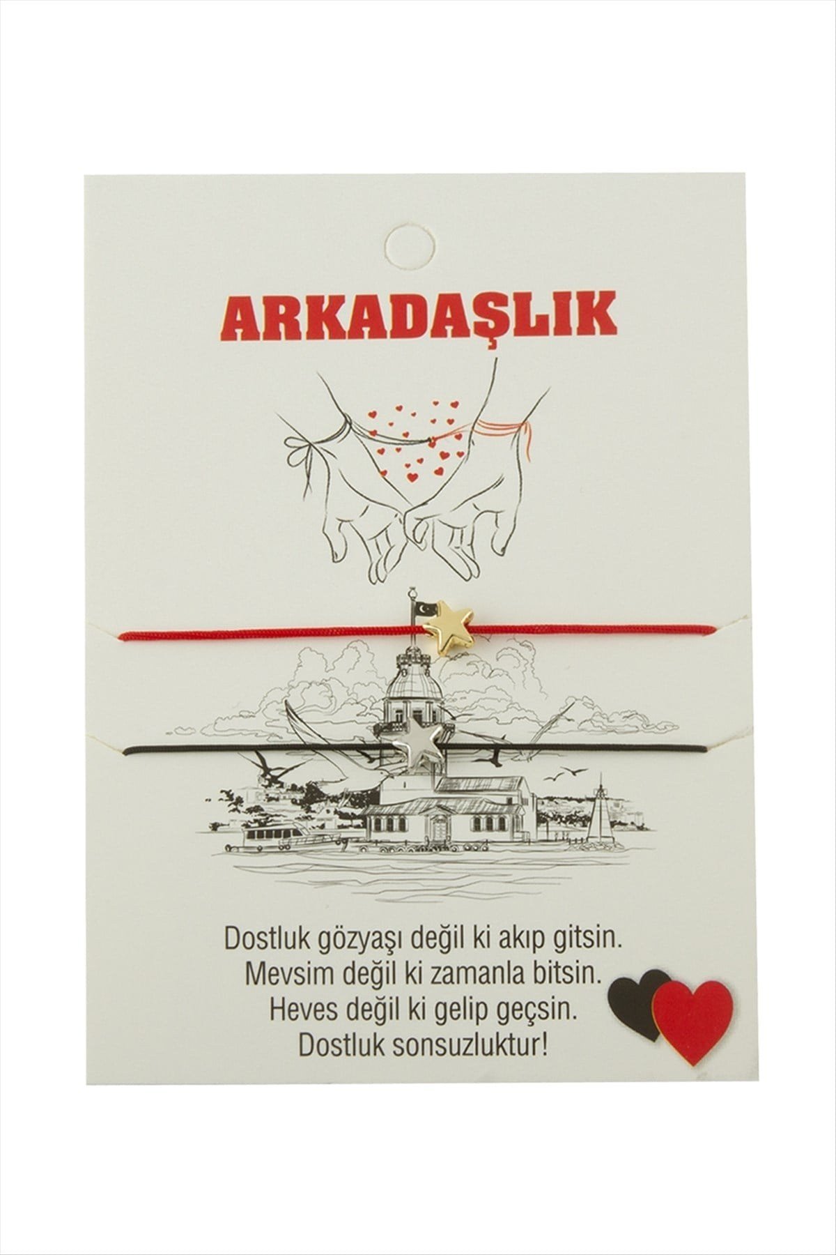 Yıldız Arkadaşlık İp Bileklik 2 Adet