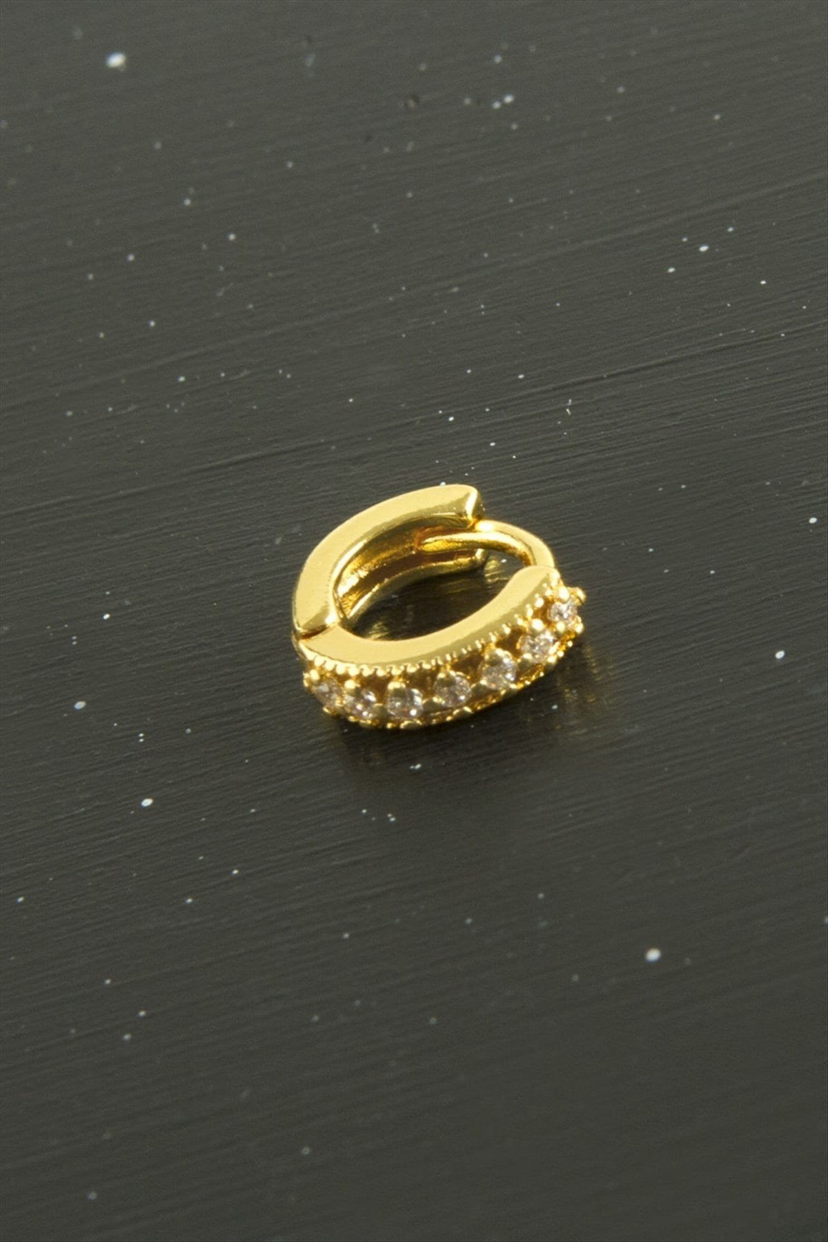 Zirkon Taşlı Çelik Kulak Burun Piercing 1 Adet